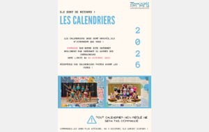 Les calendriers sont arrivés !!!