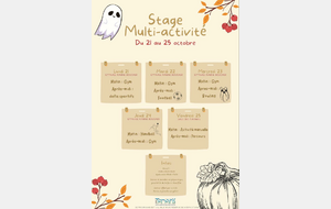 Stage multi-activités octobre 2024