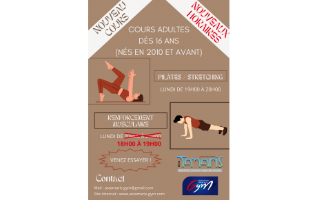 Nouveaux cours adultes